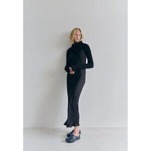 Birgitte Herskind Nynne Turtle Neck Bolero Cropped Sweater Black Womens Size Sma